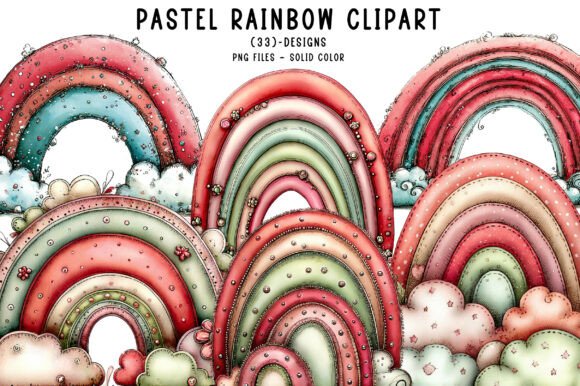 Download Pastel Rainbow Clipart - Premium Resources