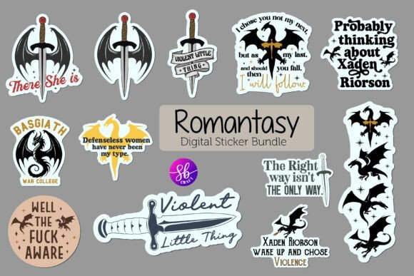 Download Fourth Wing Stickers Bundle Png - Wing Collection