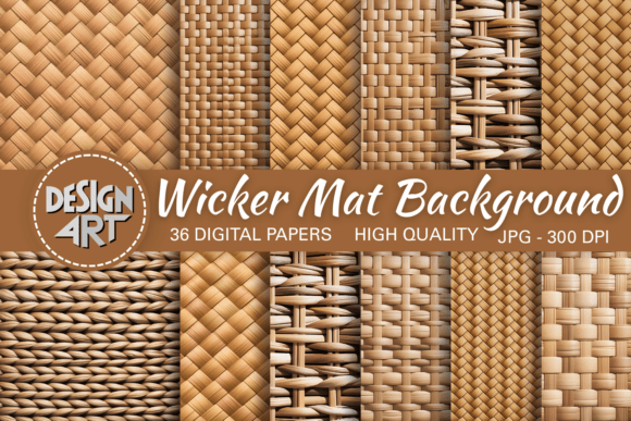 Download Wicker Mat Digital Background - Premium Bundle