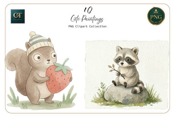 Download Cute Animal Drawings Set - Wing Collection