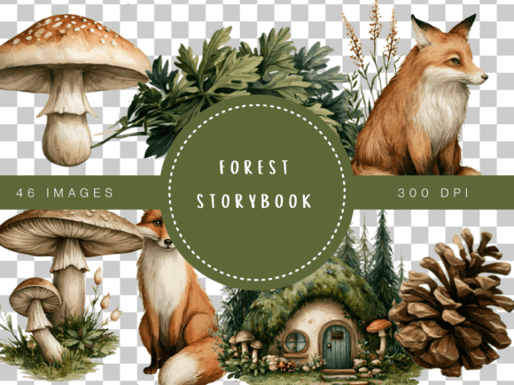 Download Forest Storybook Woodland Clipart Collec - Woodland clipart Collection