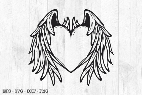 Download Heart Wing Svg , Angle Wings Clipart - Wing Collection