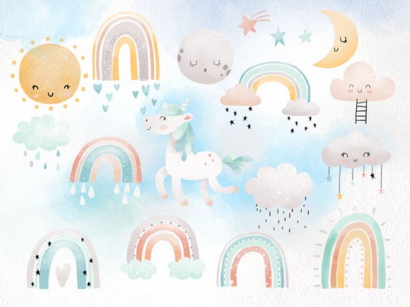 Download Pastel Rainbow Clipart - Pastel rainbow clipart Collection