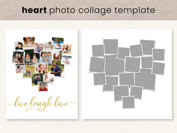 Download Heart Photo Collage Template - Collage Collection