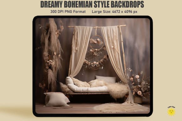 Download Dreamy Bohemian Style Backdrop - Premium Resources